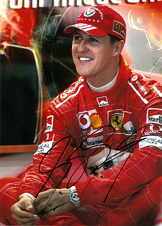 Ciertamente la conduccin de Schumacher era espectacular...