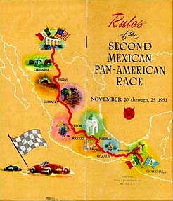Itinerario de la Carrera (Programa Original de 1951)... - Cortesia Barchetta.cc Collection