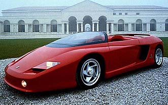 Ferrari Mythos, del que es posible se inspiraran los dibujantes de Pininfarina, para realizar el F50...