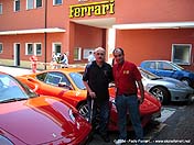 Fede con Sergi en la Ferrari (2004)