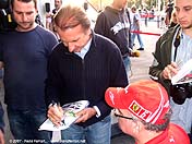 Junto a Emerson Fittipaldi, durante la celebracin del 75 Aniversario del Circuit de Montjuic - Barcelona 2007