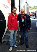 Con Domingo Romero de RSV Motorsport,
       Campen de Espaa GT 2007 
         Circuit de Catalunya 2007