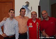 Junto a Miguel Angel y Antonio Mora, en su Hotel de Malaga, (Hotel SolyMar) - Marzo 2008