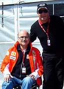 Fede con Nigel Mansell, en el 
Circuit de Catalunya - Abril de 2009