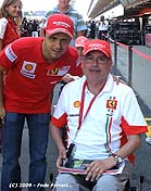 Con Felipe Massa durante el GP de Espaa de F1 
en el Circuit de Catalunya - Mayo de 2009