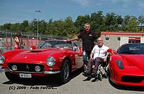 Con Carlo Perego en el 25 Aniversario 
del Ferrari GTO en Barcelona - Junio de 2009