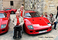 Junto a mis amigos Sergi Miquel, Xavi Macin y Sergi de Juan, durante el 25 Aniversario del Ferrari F40 en Barcelona (Besal) - Abril de 2012