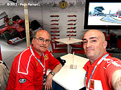 Con mi amigo Sergi en el Motor Home de la Scuderia Ferrari, durante el GP de Espaa de F1 en el Circuit de Catalunya de Barcelona - Mayo de 2012
