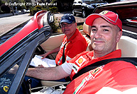 Sergi y yo en el Ferrari 328GTS de Pau - Viaje a Italia 2013