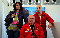 Con Stoyka y Sergi Miquel, en las Finales Mundiales Ferrari 2012, celebradas en el Circuito de Cheste en Valencia