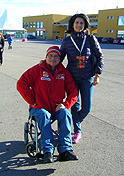 Con Stoyka, durante las Finales Mundiales Ferrari 2012, celebradas en el Circuito de Cheste en Valencia