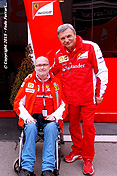 Junto a mi amigo Romeo Bonucchi de la Scuderia Ferrari, durante los Test de F1 de Pretemporada en Barcelona - Febrero 2015