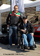 Junto a Amato Ferrari, propietario de AF Corse, durante el Espiritu de Montjuc - Abril 2015
