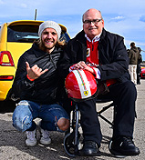 Con Dani Clos en el Circuit de Calafat, durante las Tandas Solidarias del FCE, Febrero de 2017