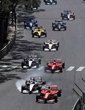 Memorable carrera en Mónaco 1999...